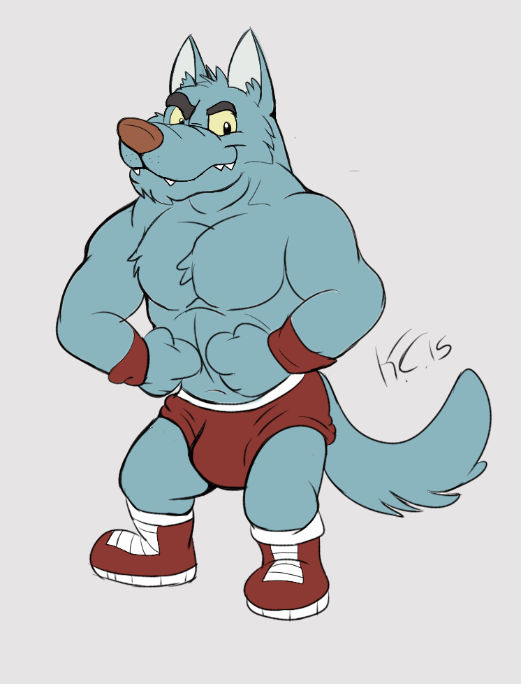 Wolf wrestler