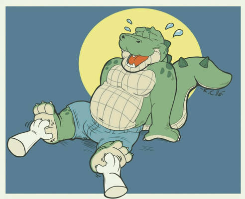 Gator tickled
