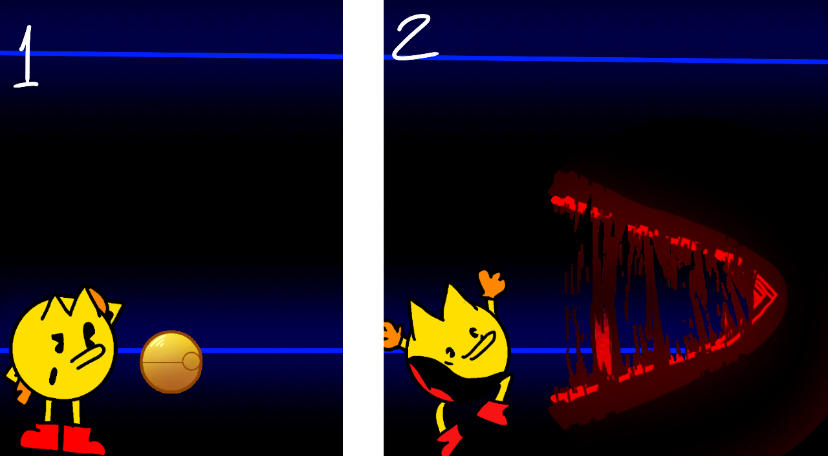 Pac-Man Meets Puck by TheOneAndOnlyMe123 on DeviantArt
