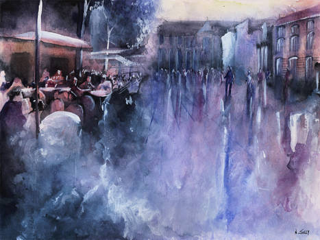 WATERCOLOR - Stravinsky - Paris