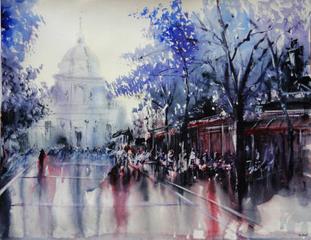 La Sorbonne - Paris - Watercolor Painting