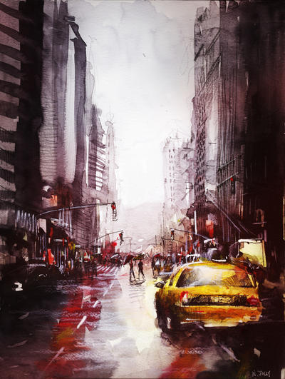 New York painting by nicolasjolly