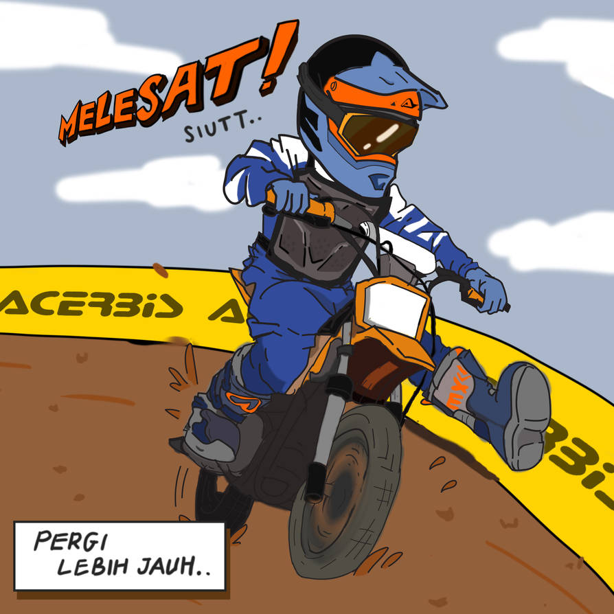 Motocross Race Comic Illustration by sdna2210 on DeviantArt