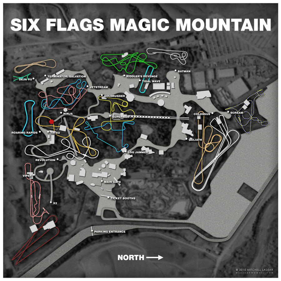 Magic Mountain Map 2025
