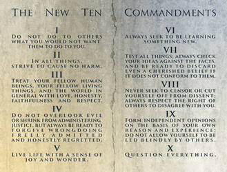 The New Ten Commandments