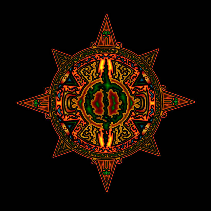 Phyrexian symbol (aztec style) by Zerven on DeviantArt