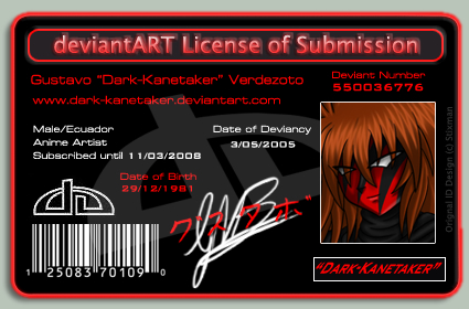 My DeviantArt License XD