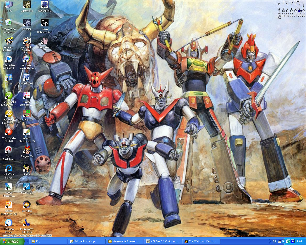 Super Robots War Desktop