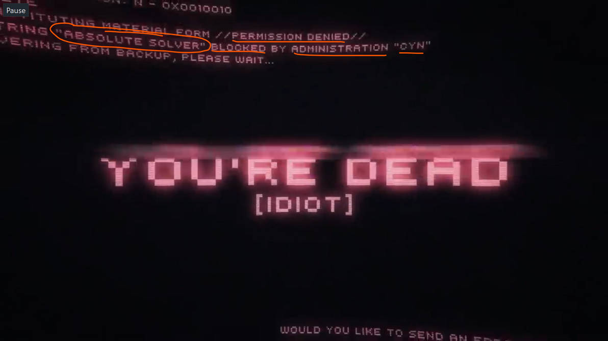 You dead! (Idiot) : ( by JazTheMurderDrone on DeviantArt