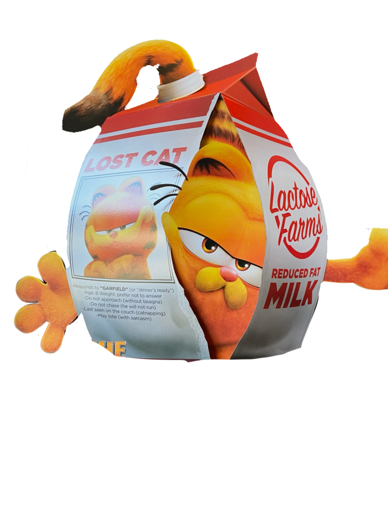 Garfield In Box Garfield get stuck in a milk box (PNG) by JazTheMurderDrone on DeviantArt