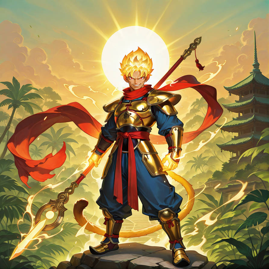 Monkey Form Deviantart Clean-shaven version of Monkey King solar form by TheMonkeyKingEternal ...