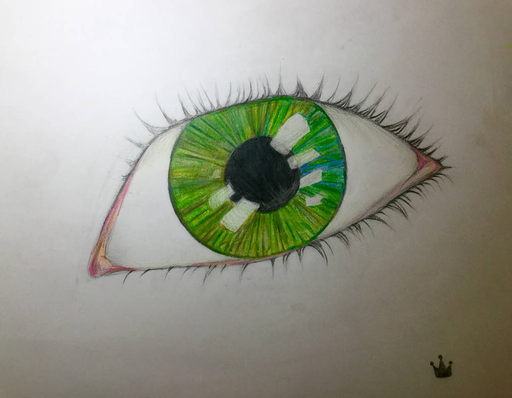 Eyes Color Line The human eye: color/line study by PoisonousSilverQueen on DeviantArt