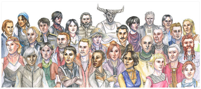 Dragon Age Modern Style - The Whole Gang!