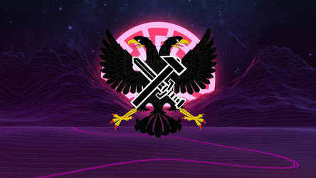 Background with Double-headed eagle