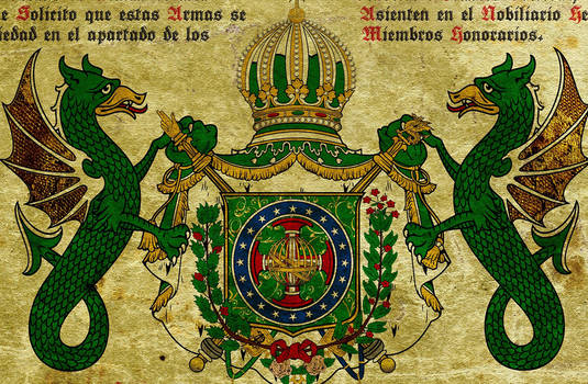 Rare artwork/emblem from Empire of Brazil