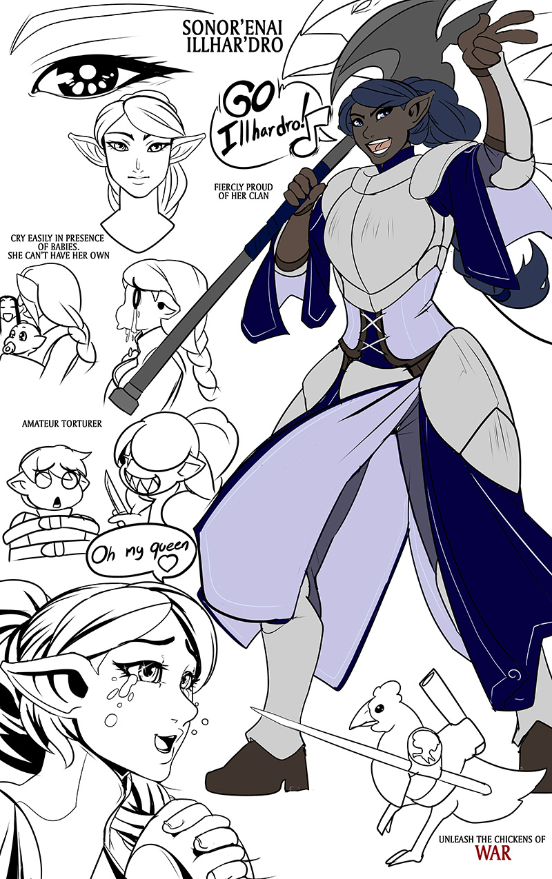 Sonor the master of war chickens by drowtales