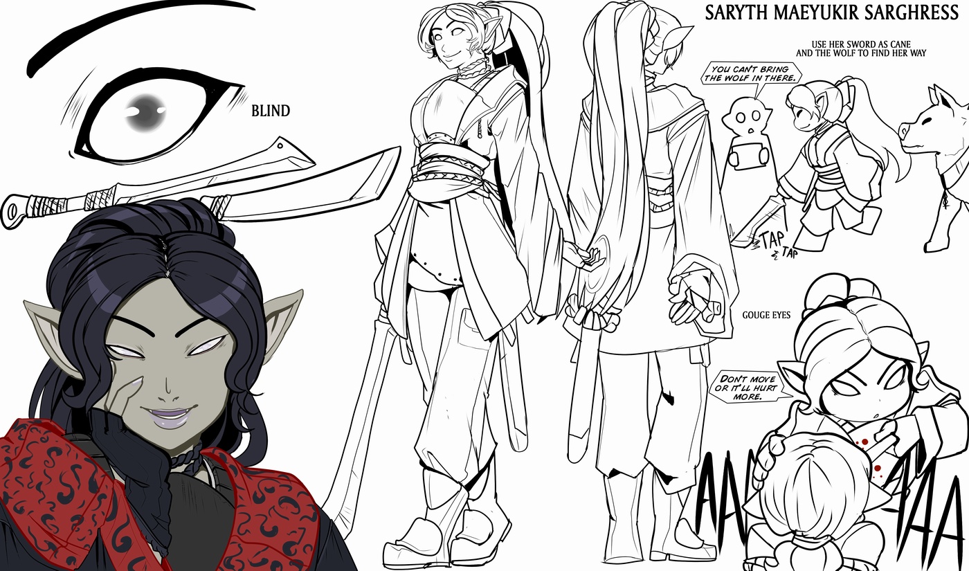 Concept saryth by drowtales