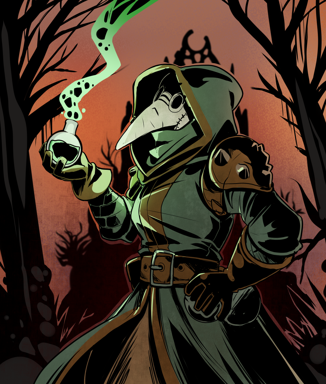 darkest dungeon Plague doctor by drowtales on DeviantArt