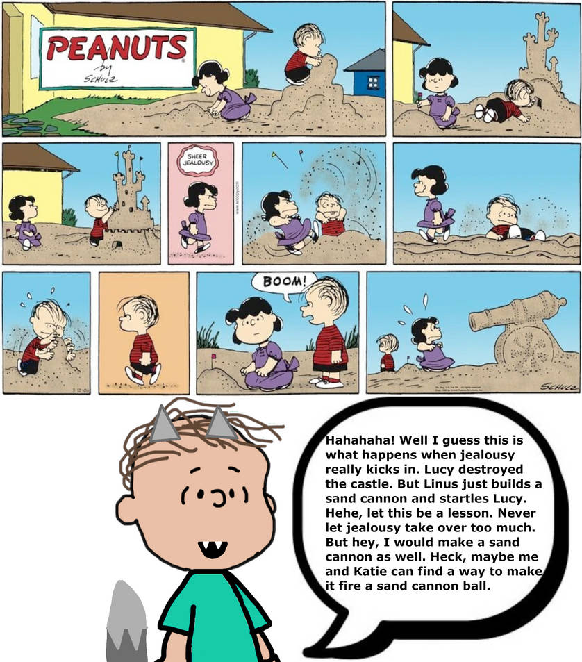Rerun reacts too a Linus and Lucy in sand strip by OdinPCDeviant2003 on ...