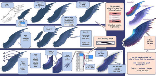 How to draw wings - short tutorial