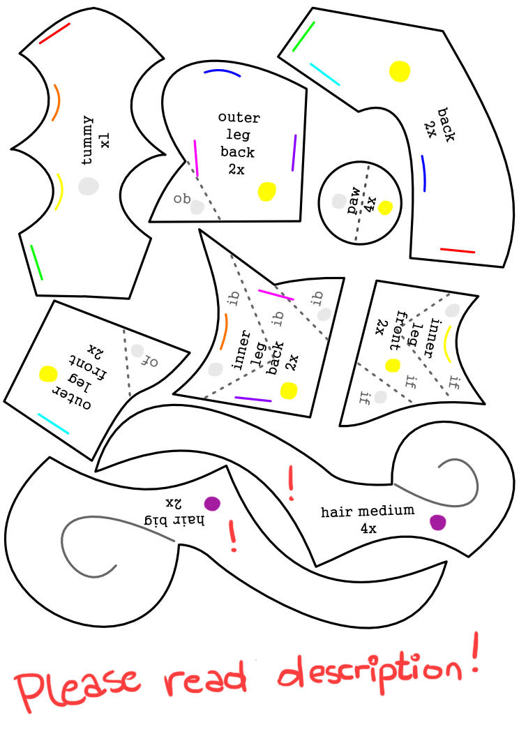 Chibi Raikou Plush Pattern Pt.1 by LuminousLuchador on DeviantArt
