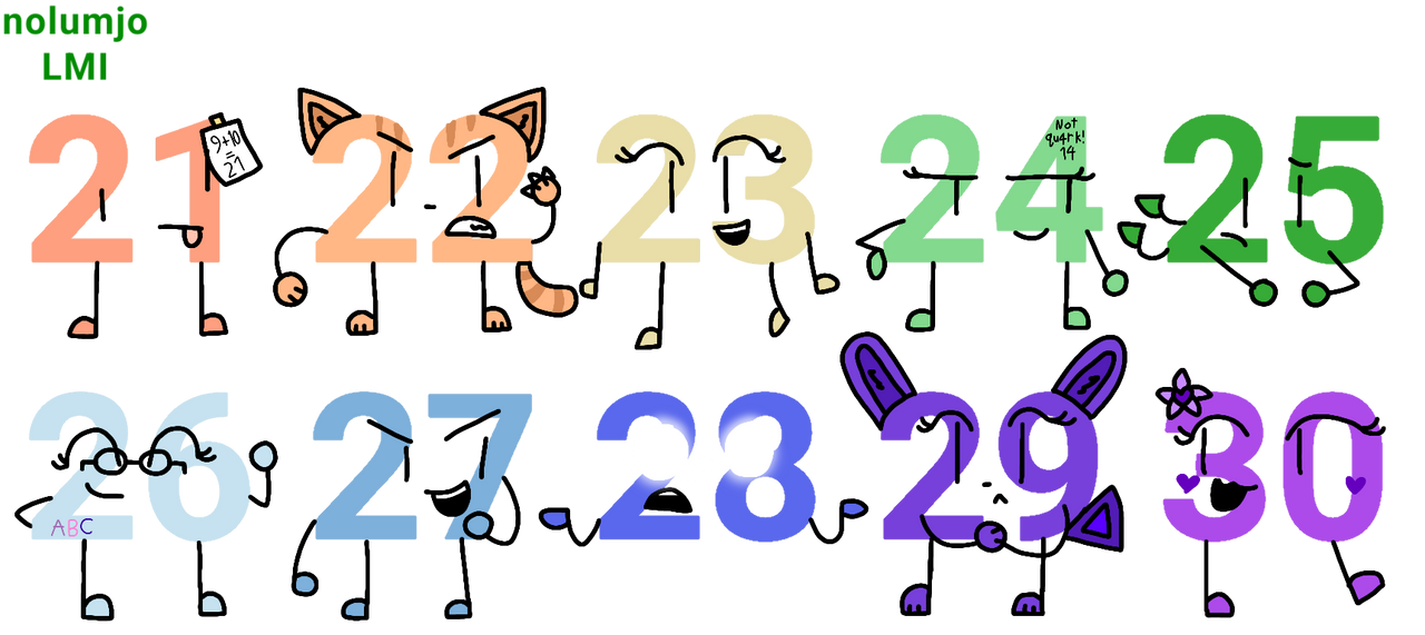 Number imagination 21 - 30 by hmishow55 on DeviantArt