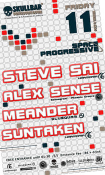 Space Progressive 03  party poster