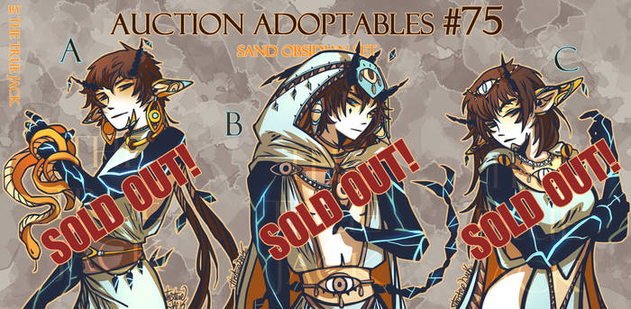 [closed] Sand Obsidian SET - Auction Adopt 75