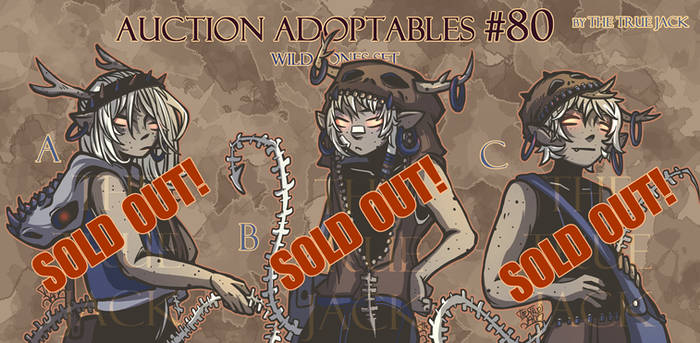 [CLOSED] Wild Bones SET - Auction Adopt 80