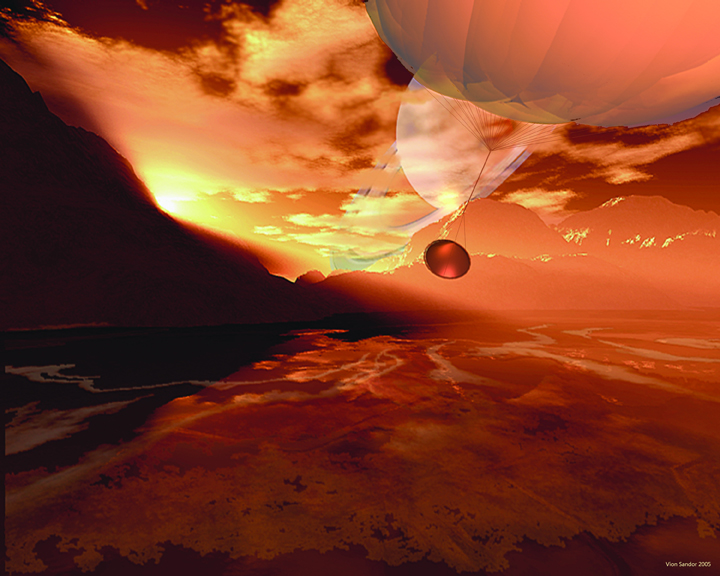 The Huygens probe at Titan