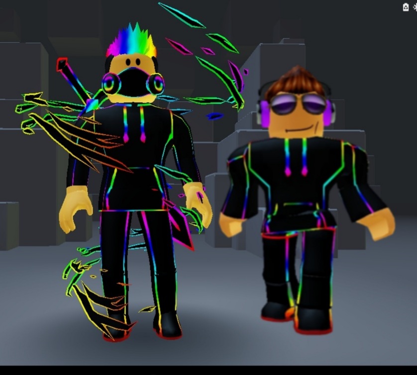 Zmanrazorp3 and JD in cartoony Rainbow outfit by Zmanrazorp3 on DeviantArt