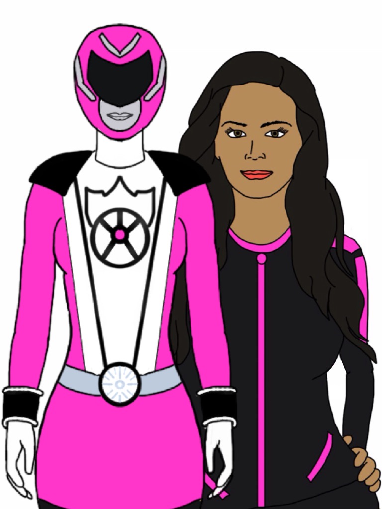 Pink Alpha Charge Ranger. Nicole Auriol