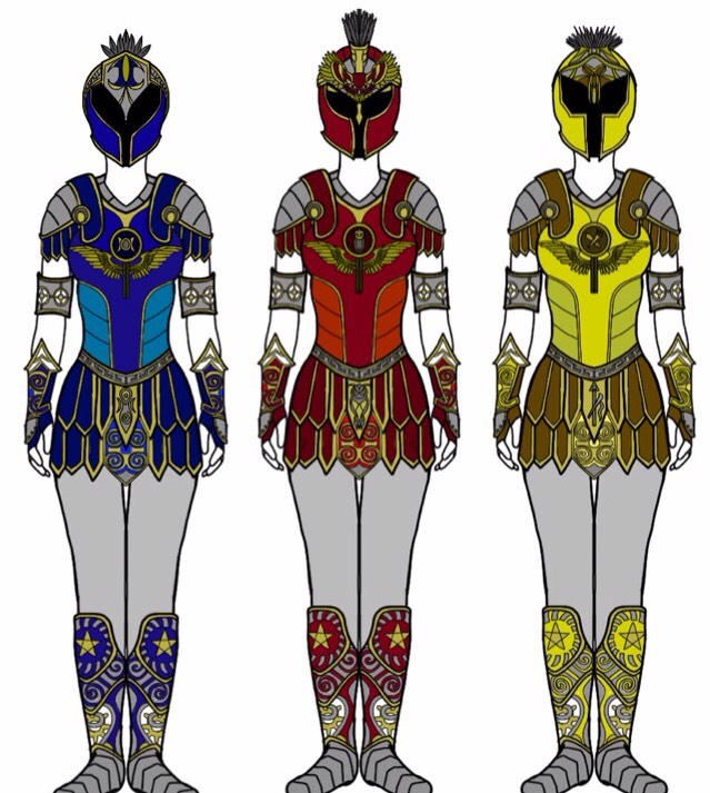 Power Rangers Shield Maidens by Eddmspy on DeviantArt