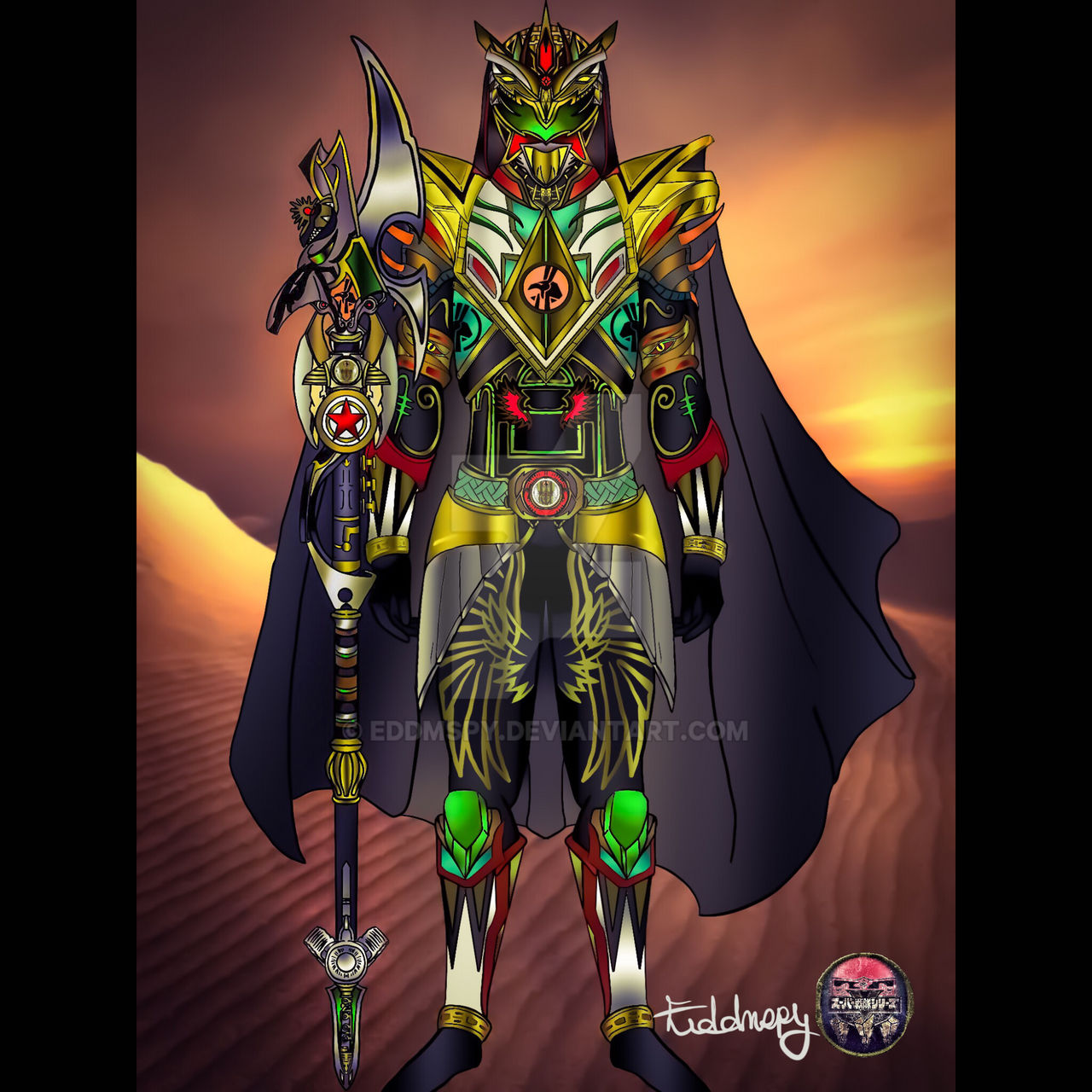 Set/Seth God in Ranger form, his host Tommy Oliver by Eddmspy on DeviantArt