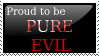 Pure Evil Stamp