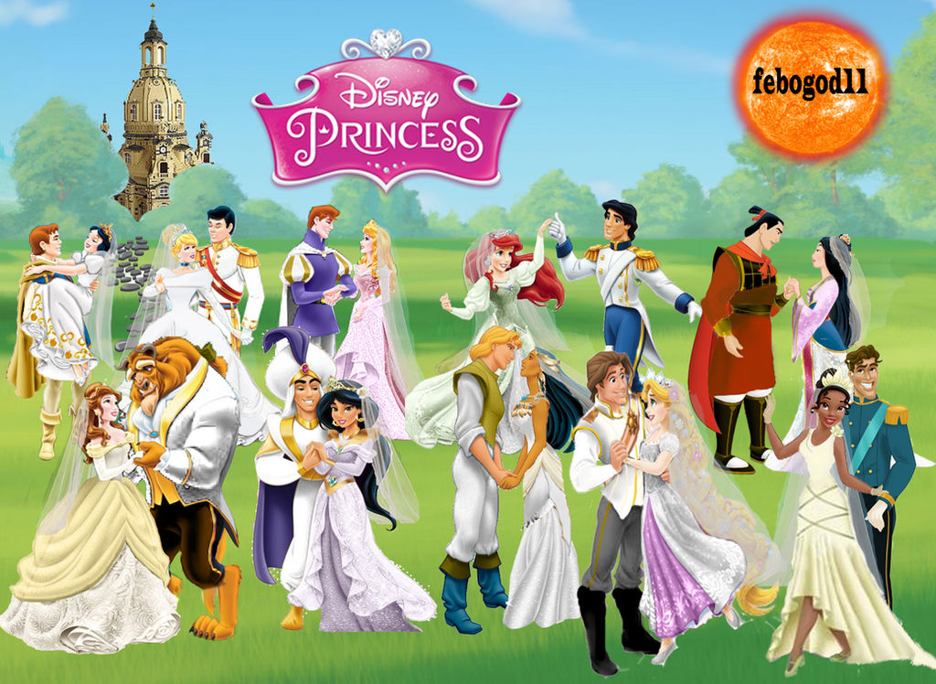 Disney Princes And Princesses Wedding By Febogod11 On DeviantArt disney-princes-and-princesses-wedding-by-febogod11-on-deviantart