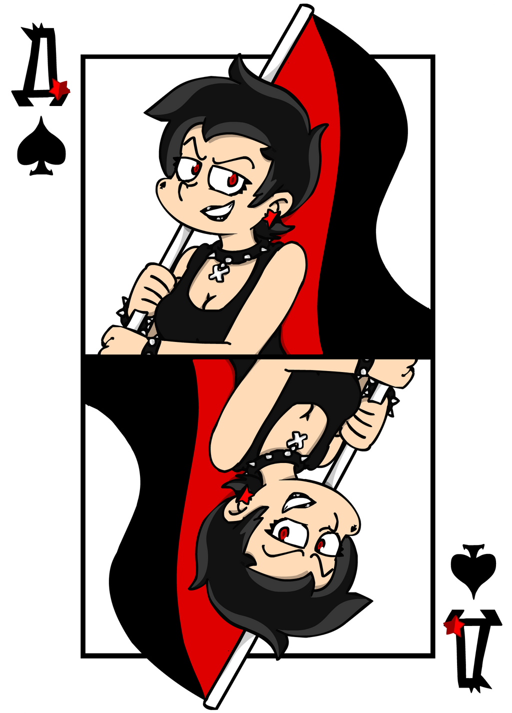card game queen of spades by on DeviantArt