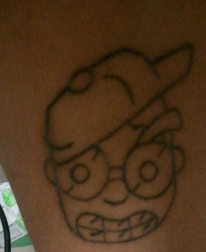 hood nerd tat (unfinished)