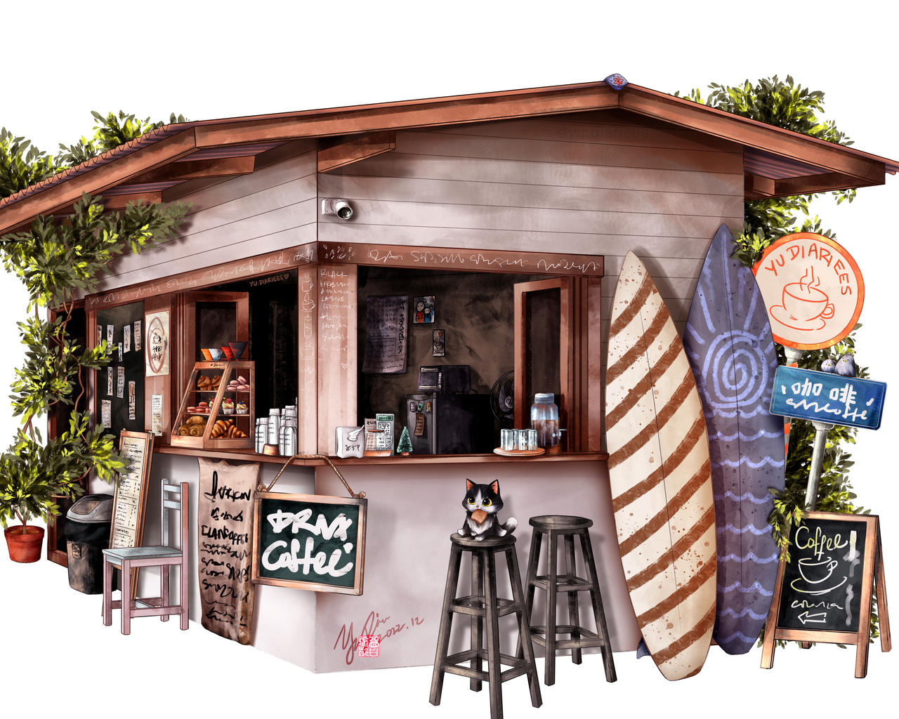 Drip Rim Lay Cafe by Thriveling on DeviantArt