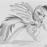 Rainbow Dash greyscale 78