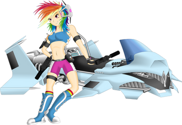 Dashie With Her Hoverbike