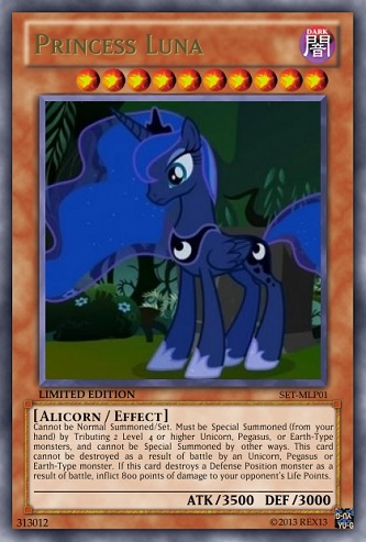 Princess Luna (MLP): Yu-Gi-Oh! Card