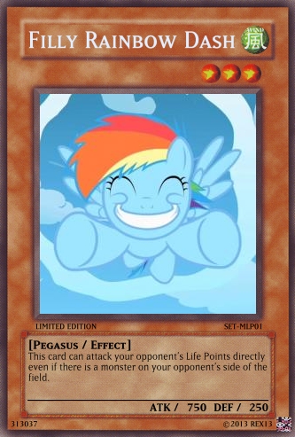 Filly Rainbow Dash (MLP): Yu-Gi-Oh! Card