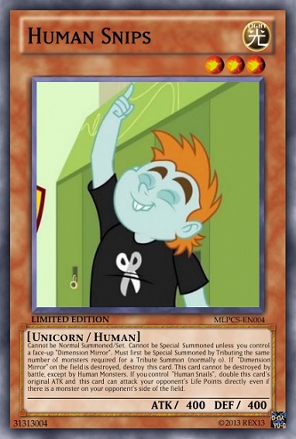 Human Snips (MLP): Yu-Gi-Oh! Card