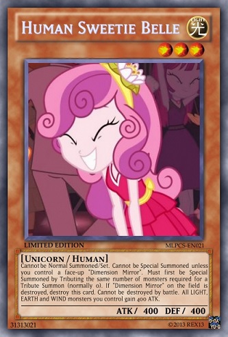 Human Sweetie Belle (MLP): Yu-Gi-Oh! Card