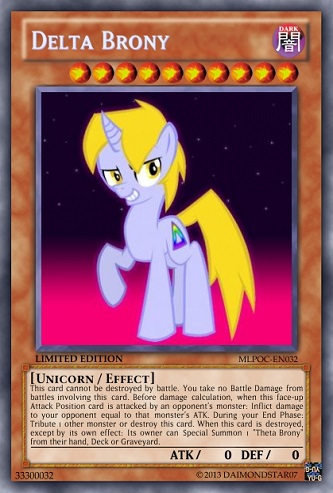 Delta Brony (MLP OC): Yu-Gi-Oh! Card