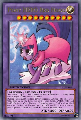 Pony HERO Red Hood (MLP): Yu-Gi-Oh! Card