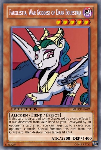 Fauxlestia of Dark Equestria (MLP): Yu-Gi-Oh! Card