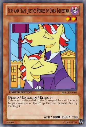 Dark Equestria Flim and Flam (MLP): Yu-Gi-Oh! Card