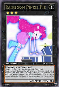 Rainboom Human Pinkie Pie (MLP): Yu-Gi-Oh! Card